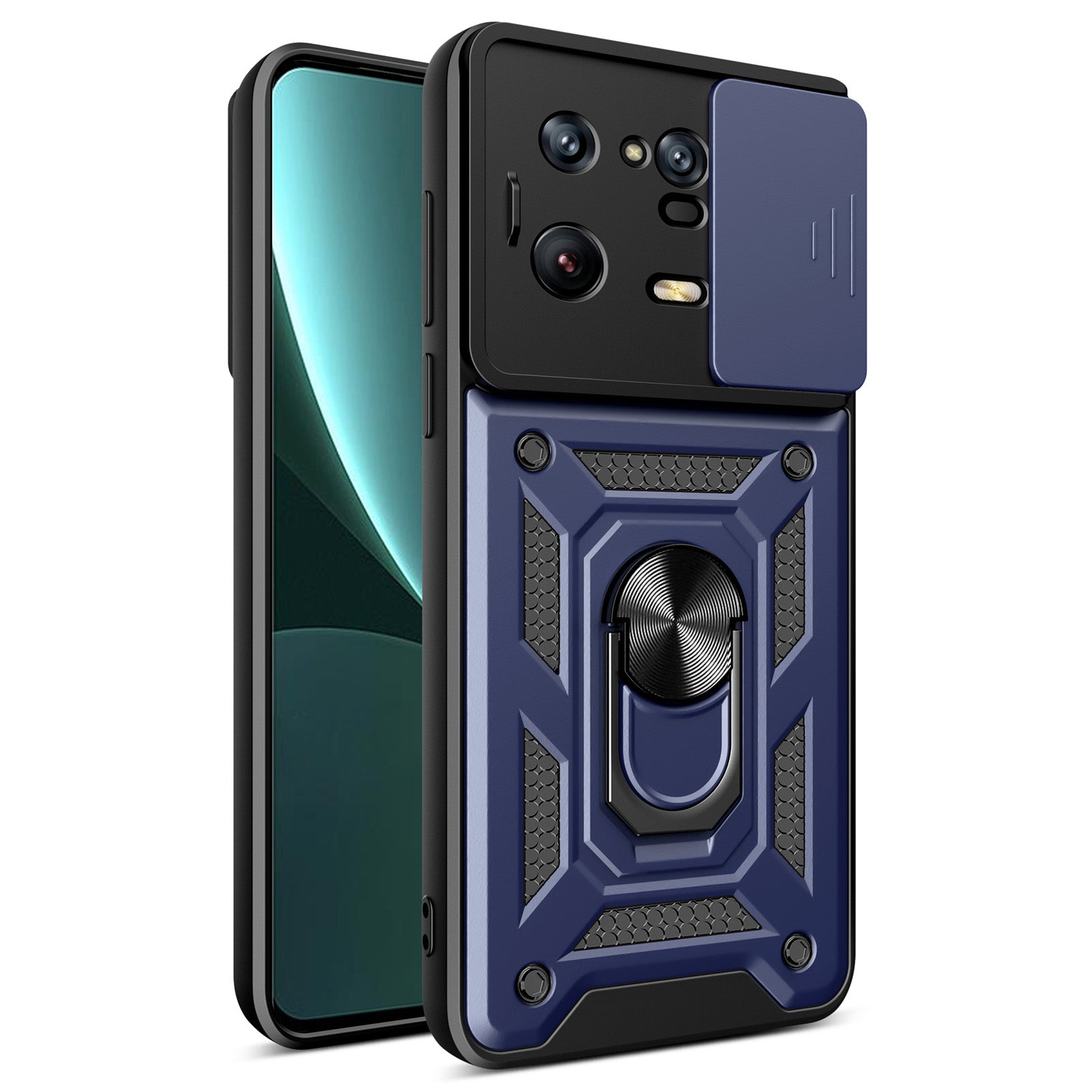 For Xiaomi 13 Pro 5G Ring Holder Kickstand Phone Case PC TPU Slide Camera Protector Back Cover For Xiaomi 13 Pro 5G Ring Holder Kickstand Phone Case PC TPU Slide Camera Protector Back Cover
